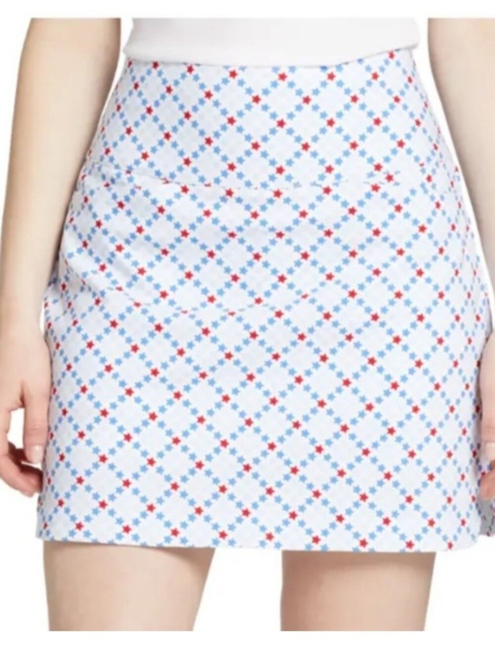 Lady Hagen Red and Blue Star Print Skorts